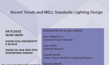 Uluslararası “Recent Trends and WELL Standards: Lighting Design” Paneli