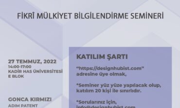 Fikri Mülkiyet Bilgilendirme Semineri